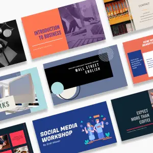 Endless supply of presentation templates