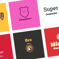 Thousands of uniquely generated logo designs