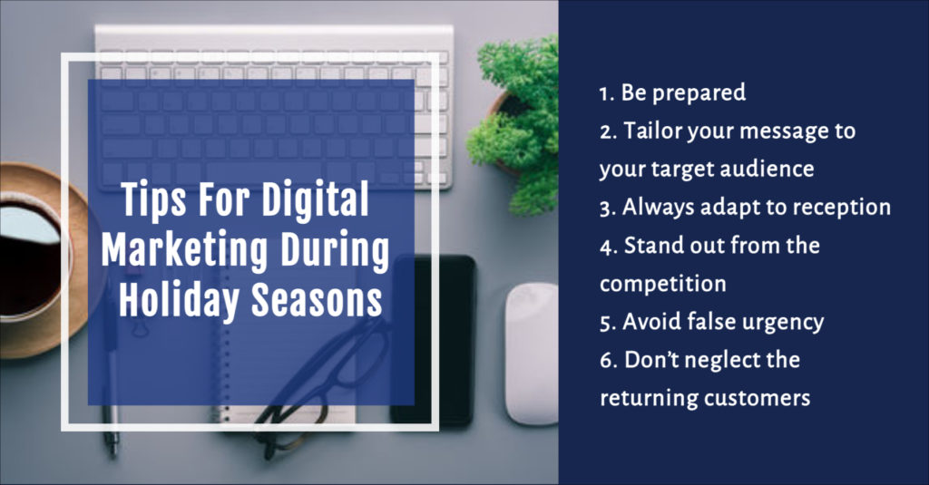 Tips for digital marketing during holiday seasons