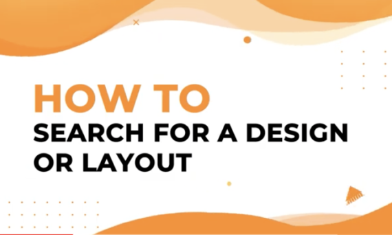 How to search for a design or layout in Designmaker?